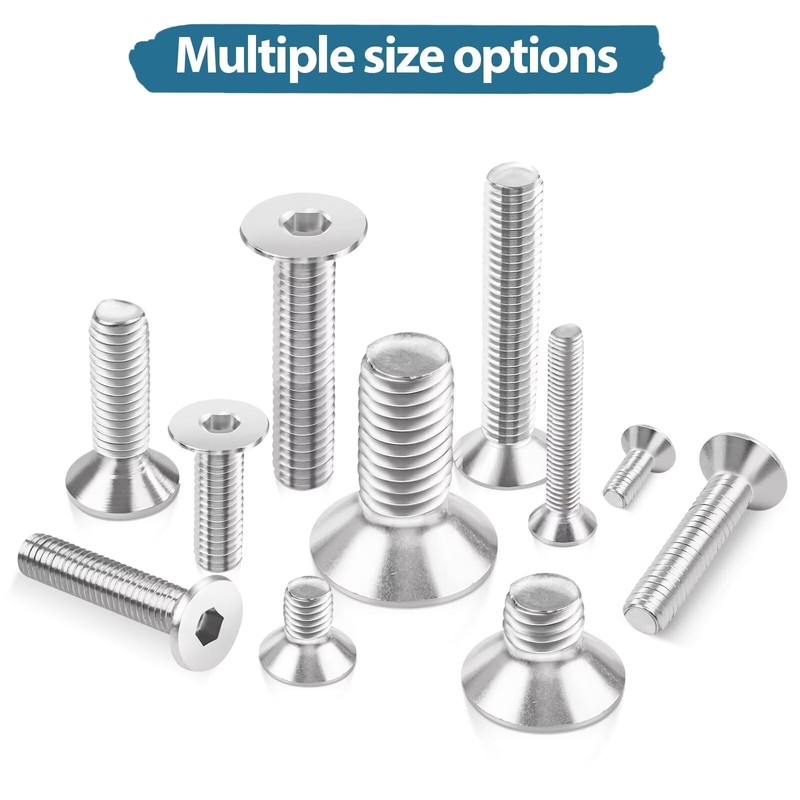 Leryati DIN 7991 A2 V2A Countersunk Screws M5 x 16