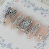 Cold light handmade nail tips - Square M / 차가운