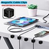 SaiTech IT Magnetic Cable Clips, Cord Organizer Holder, for Desk
