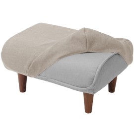 Cellutane Sofa Cover, Traditional Japanese Style, Exclusive for 1 Seater Ottoman, Dahlia Beige D281a-560BE