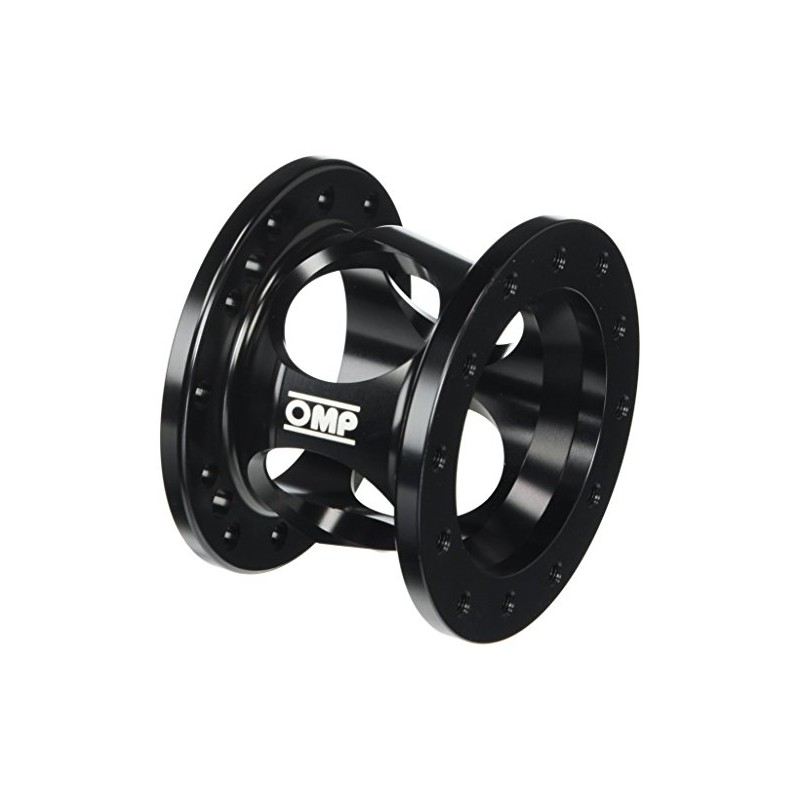 OMP Steering Wheel Spacer, 60 mm Thick, Aluminum, Black Anodize,