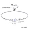 Distance Bracelet for Women S925 Sterling Silver June Birthstone Bracelets