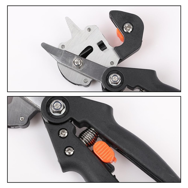 CROSSDESIGN 2-in-1 Garden Tree Grafting Knife Pruning Pruner Scissors Cutting