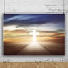 Renaiss 10x8ft Holy Light Cross Backdrop for Photoshoot Kids Christian