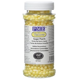 PME Sugar Pearls Yellow 100 g