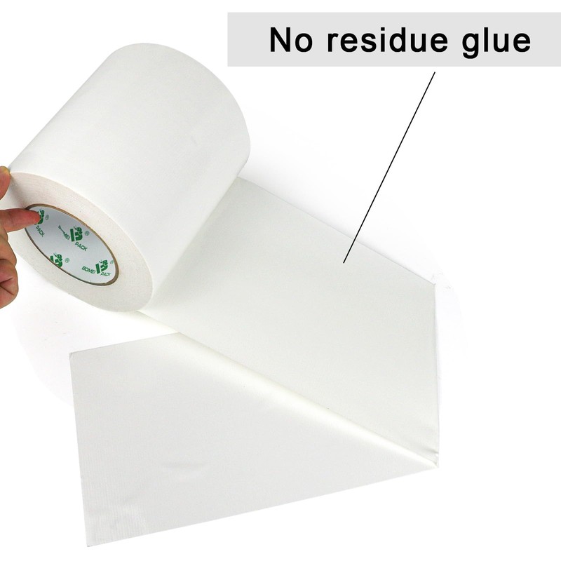 BOMEI PACK White Duct Tape 6 inch, Industrial Grade 6