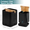 Boperzi Black Toothbrush Holders for Bathroom, Electric Toothbrush Holder with
