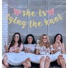 She is Tying the Knot Banner, Bow Bachelorette Party Decorations,