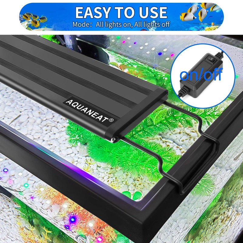 AQUANEAT LED Aquarium Light Full Spectrum for 30 Inch to