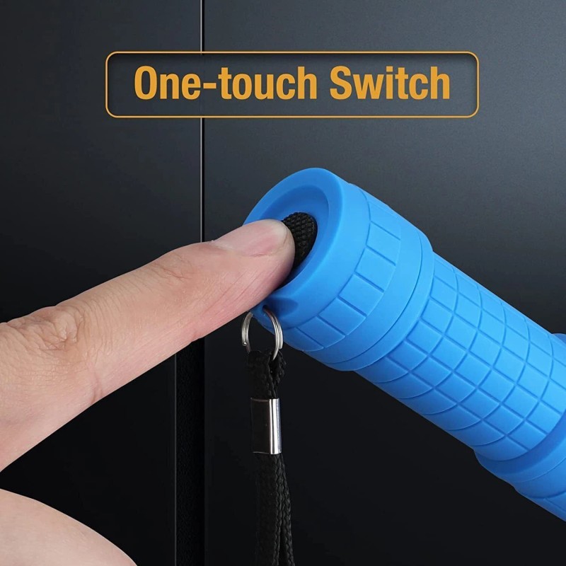 EverBrite 6PC 9-LED Black Light Flashlight Set UV Mini Flashlight