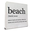 Beach Definition Art Wooden Box Sign Rustic Beach House Decorative