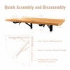 CHZHWFDC Wall Mounted Folding Table, 15.7"x31.5", 100 LBS Load