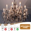 PATIKIL 4 Inch Tall Candle Covers Sleeves, 6Pcs Plastic E12