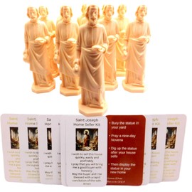 Westmon Works St Joseph Home Seller Kit Bulk Pack Bundle Saint Statues Holy Cards with House Selling Instructions Made in The USA, 12 of Each
