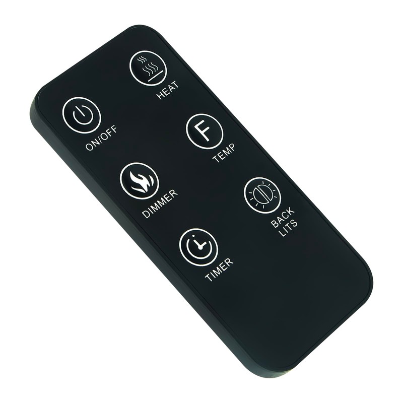 FR113XD Replacement Remote fit for Mainstays Electric Fireplace Heater WFP22C