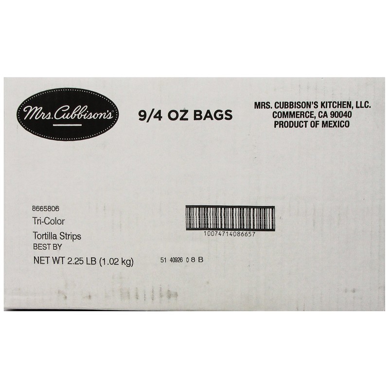 Mrs. Cubbison's Tri- Color Tortilla Strips | 4 Ounce, Pack