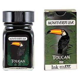 Monteverde G309TC Ink Bottle 30 ml - Jungle Toucan (Black)