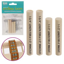 The Beadsmith Endless Loom Rod Set Accessory Pack by Deb Moffatt Hall, for 6 and 6.5' Bracelet, for Making Jewelry and Beading Bracelets