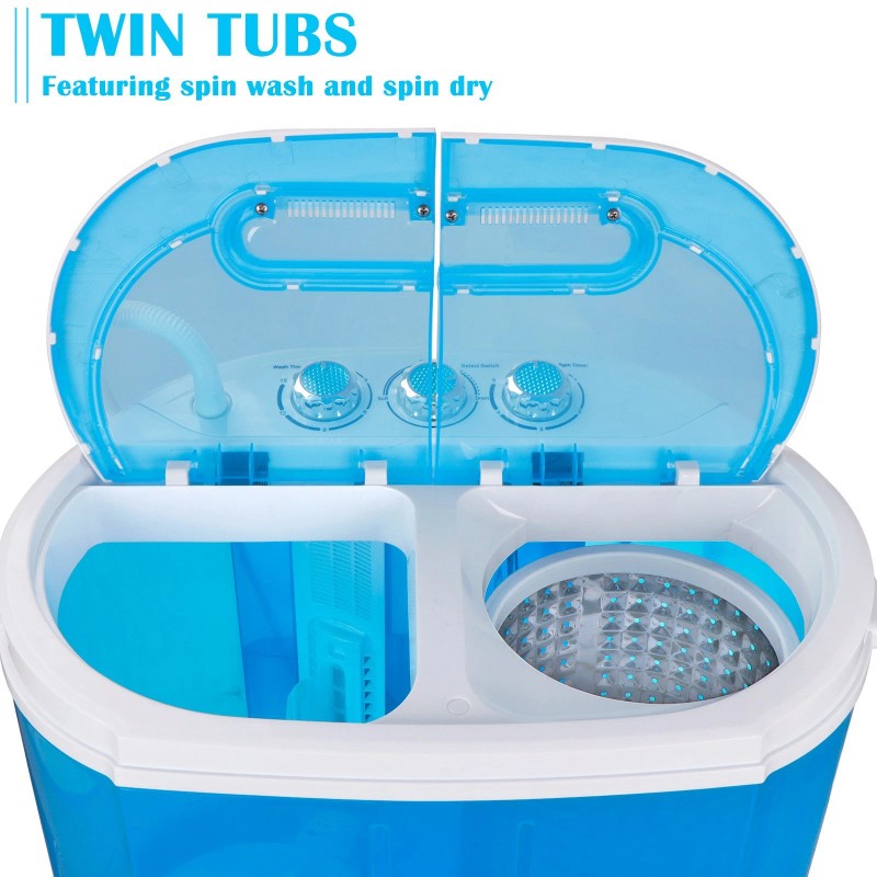 ZENY Portable Washing Machine 10lbs Washer w/ Spin Cycle Dryer