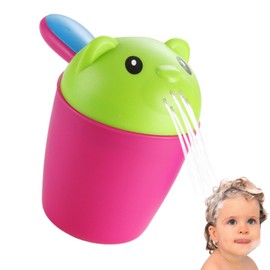 Baby Rinse Cup - Ergonomic Handle Shampoo Rinse Cup Cute Waterfall Bath Rinser - Shampoo Scoops Sprinkler Bath Water Bailer Baby Bath Pour Cup for Boys Girls