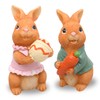 Pack of 2 Easter Bunny Figures, Easter Bunny Decorative Garden,