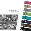 HA0493-BS66 Antique Silver Rose Buckle Suede Leather Casual Jean Belt