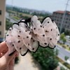 Stylish New Mesh Shirring Hair Claw Clip 11cm Light Pink 10ea