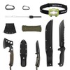 Swiss+Tech 8Pack Hatchet and Machete Axe Fixed Blade Hunting Knife