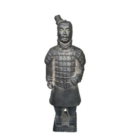 Terracotta Warriors, Ancient China Qin Dynasty Terracotta Warriors Sculpture Home Display Table Display Gift Multi Presentation 8.8" Tall, Soldier