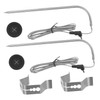 BESPORTBLE 2 Sets Grill Thermometer Stainless Steel Barbecue Thermometer Kitchen