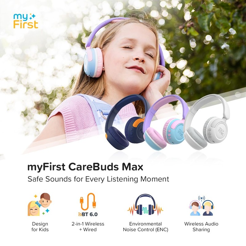 myFirst Carebuds Max (Cotton Candy)
