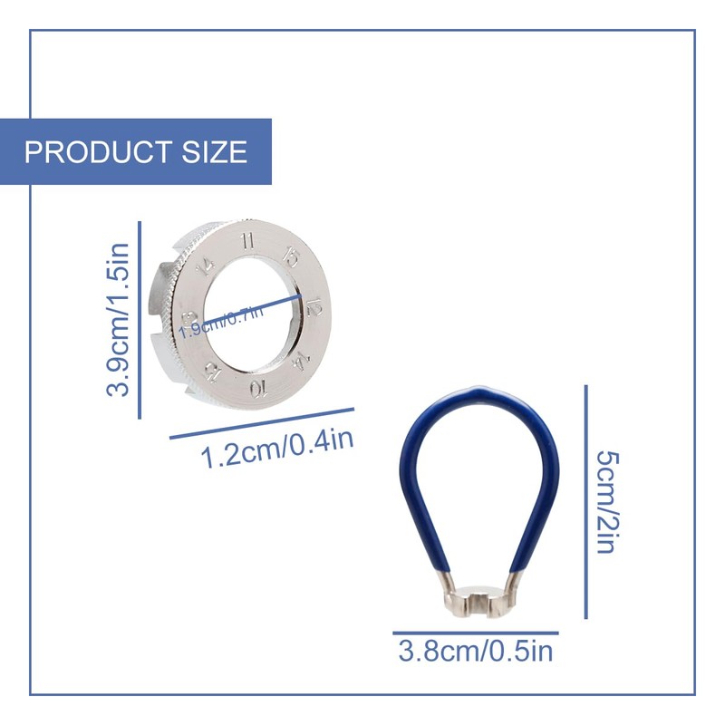 Vanyibro Bicycle Spoke Wrench Tool,6-in-1 Spanner for Adjusting Bicycle and