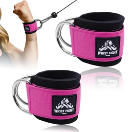 Wrist Cuffs with Dual D-Rings – Secure & Comfortable Support for Cable Machine Workouts, Lateral Raises, Arm Strength Training, and Triceps Exercises