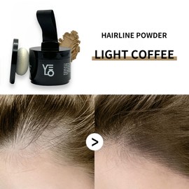 VELO Hairline Powder: Instantly Conceals Thinning Hair, Provides Root Touch Up for Gray Coverage, Hair Fibers for Fuller Look - Stain-Proof 48 Hours (LIGHT COFFEE)