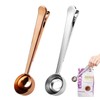 2 PCS Coffee Scoop with Bag Clip, Coffee Scoop and