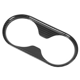 Cup Holder Cover Trim Carbon Fiber Cup Holder Cover Trim Water Cup Holder Trim Cover Car Drink Holders Car Interior Accessories for Ford Ranger T6 P375 2015‑2021
