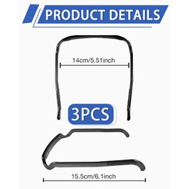 LEEQBCR 3 Stück Squaer Headbands,Unsichtbarer Haarreifen Curly Thick Hair Headband Haarreifen Quadratisch,für Männer Damen Lockiges und Gestyltes Haar Sonnenbrille Haarband