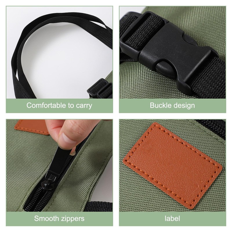 Roll Up Tool Pouch Multi-Purpose Canvas Wrench Roll Up Bag,