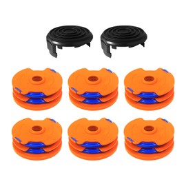 YWNYT WX100 String Trimmer Spool Line for Qualcast GT25 GGT350A1 GT30 GGT450A1, Replacement Trimmer Spool for Worx WG100E WG104E1, 1.65mm x 8.3M