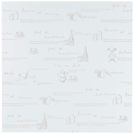 Cotta OP Seat Tea Time 180 X 180 Chart Printed Clear White 18 X/18 cm 54075 100 Piece Set of 100