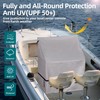900D Boat Center Console Cover for Outdoor Storage with Large
