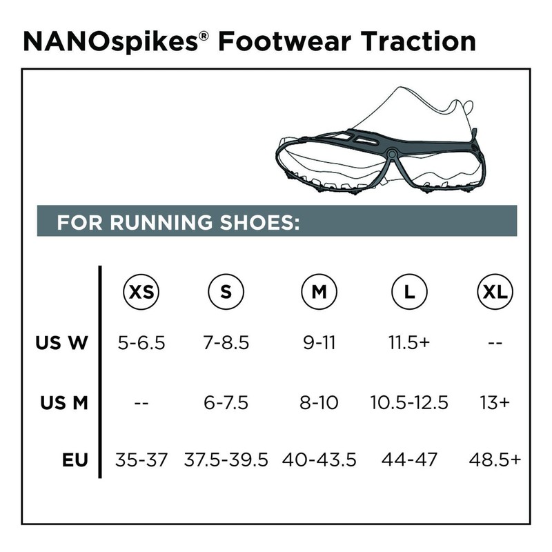 Kahtoola NANOspikes Footwear Traction for ICY Winter Road Running &