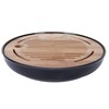 Bamboo Tea Tray, Portable Round Dry Tea Tray, Multifunctional Tea