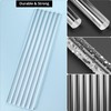 QWORK Acrylic Dowel Rod, 6 Pack 1/2" W x 12"