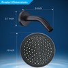 Nuodan High Pressure Rain Shower Head with Arm - High