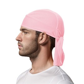 TopTie Do Rag Cycling Pirate Hat Cooling Helmet Liner Skull Cap Headwear-Pink