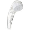 Kakudai Low Water Pressure Massage Stop Shower Clear White 356-720-W