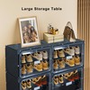 SDADI Shoe Rack, 24 Pair Expandable Plastic Shoe Storage Cabinet