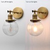 Pathson Modern Hardwired Wall Sconce Lamp with Striped Glass, Rustic