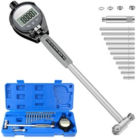 HDLNKAK Digital Bore Gauges Set, Cylinder Bore Gauge with LCD Digital Dial Indicator, 2"-6"/0.0005", Wide Selection of Anvils, Applications in Engines Cylinder Precision Measurement
